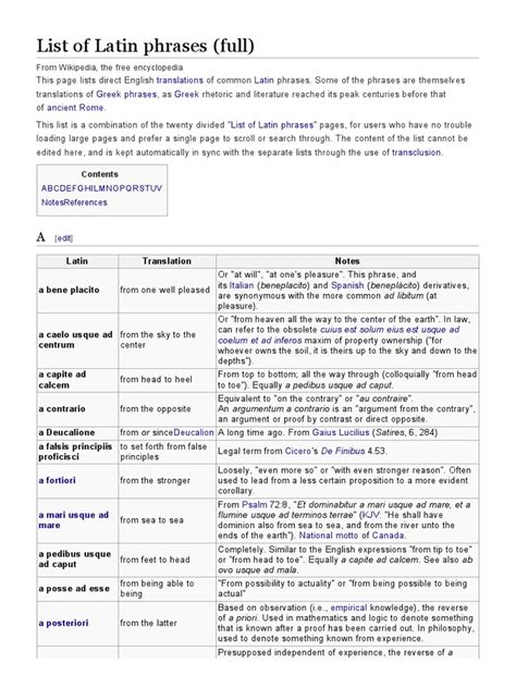 List of Latin phrases (V) .